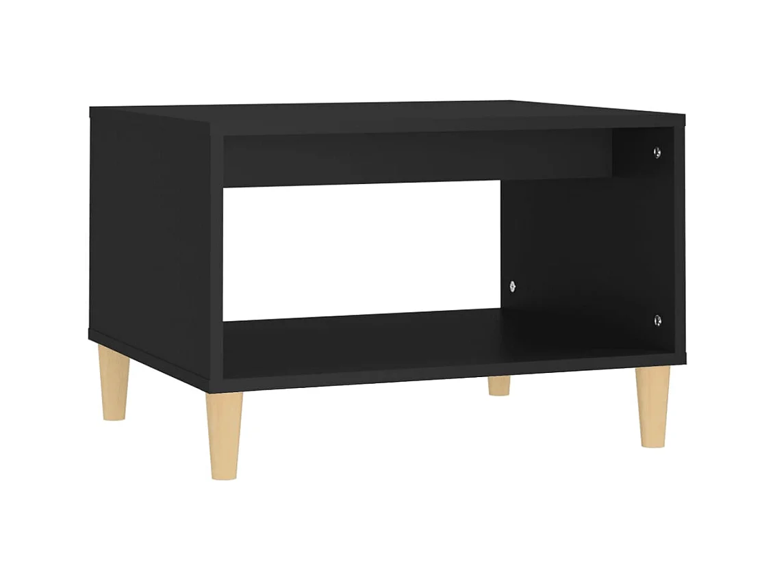 Table basse salon-Table d'appoint Noir 60x50x40 cm Bois d'ingénierie SHL27289