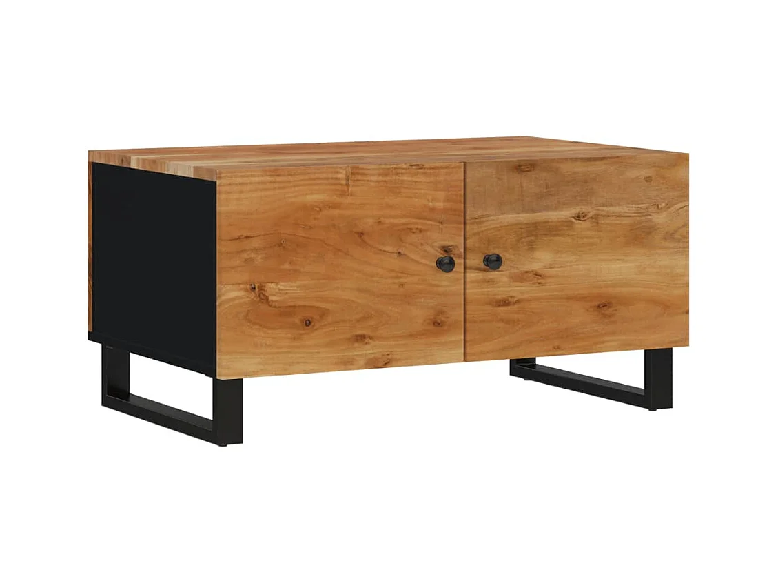 Table basse salon-Table d'appoint 80x50x40 cm Bois d'acacia solide et d'ingénierie SHL48068