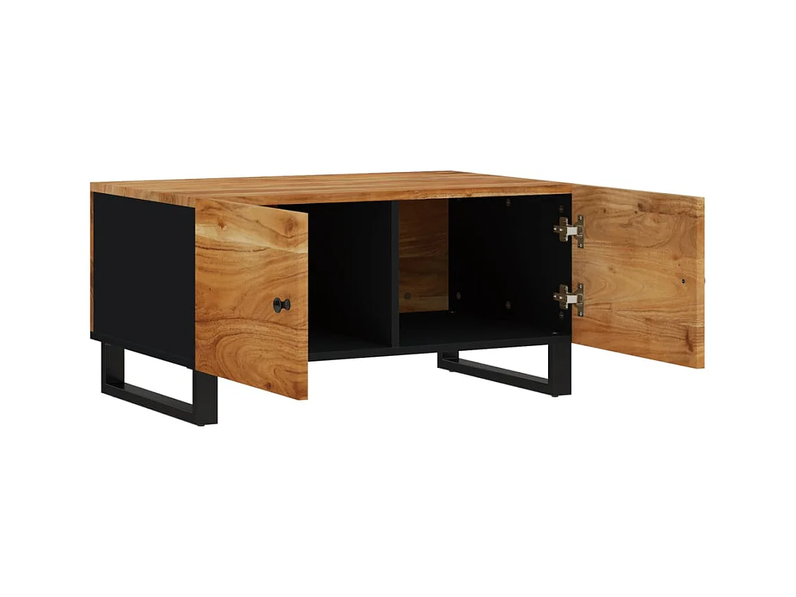 Table basse salon-Table d'appoint 80x50x40 cm Bois d'acacia solide et d'ingénierie SHL48068