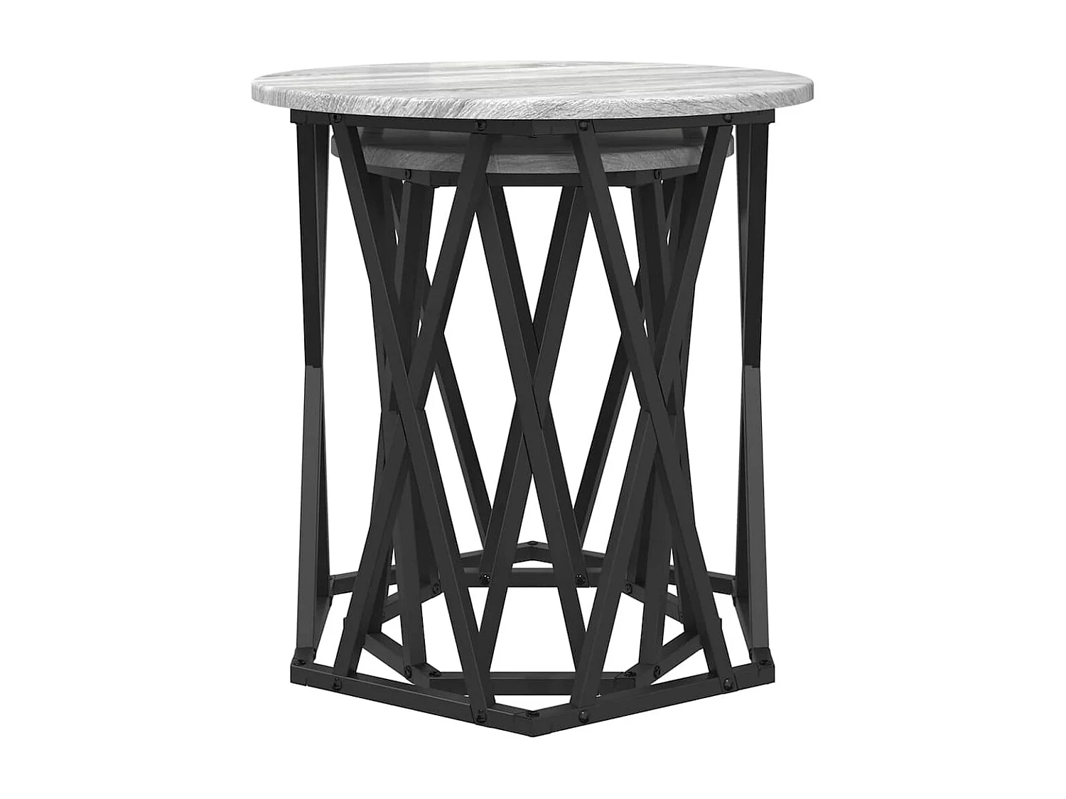 Mesa de centro-Mesa auxiliar-Mesita de centro madera maciza de pino marrón miel 50x50x33,5 cm SHL4408