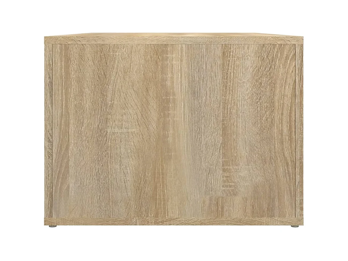 Mesa de centro | Mesa auxiliar madera contrachapada marrón roble 60x50x36,5 cm SHL4817