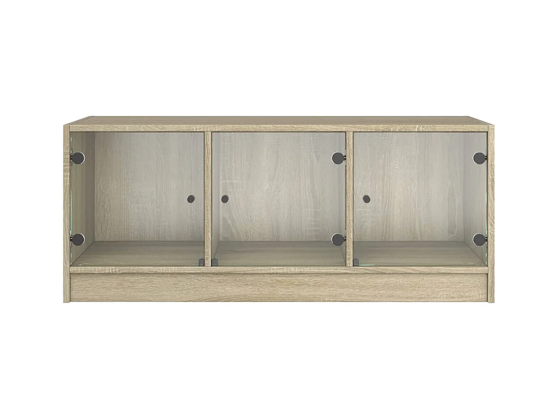 Mesa de centro-Mesa auxiliar de acero inoxidable y vidrio dorada 50x50x50 cm SHL2348