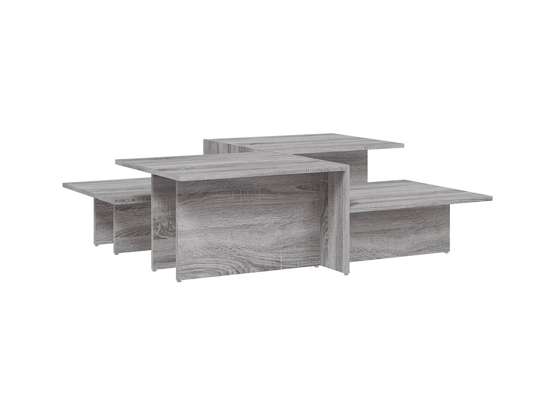 Tables basses salon-Tables d'appoint 2 pcs Sonoma gris Bois d'ingénierie SHL76796