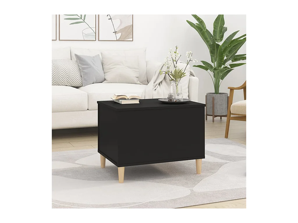 Mesa de centro | Mesa auxiliar madera contrachapada roble ahumado 90x50x36,5 cm SHL3478