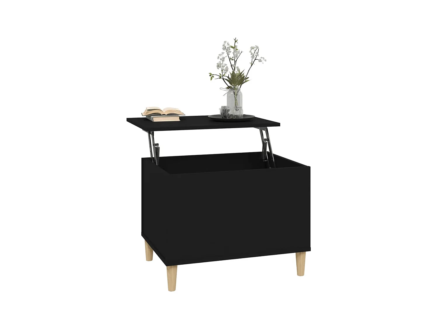 Mesa de centro | Mesa auxiliar madera contrachapada roble ahumado 90x50x36,5 cm SHL3478