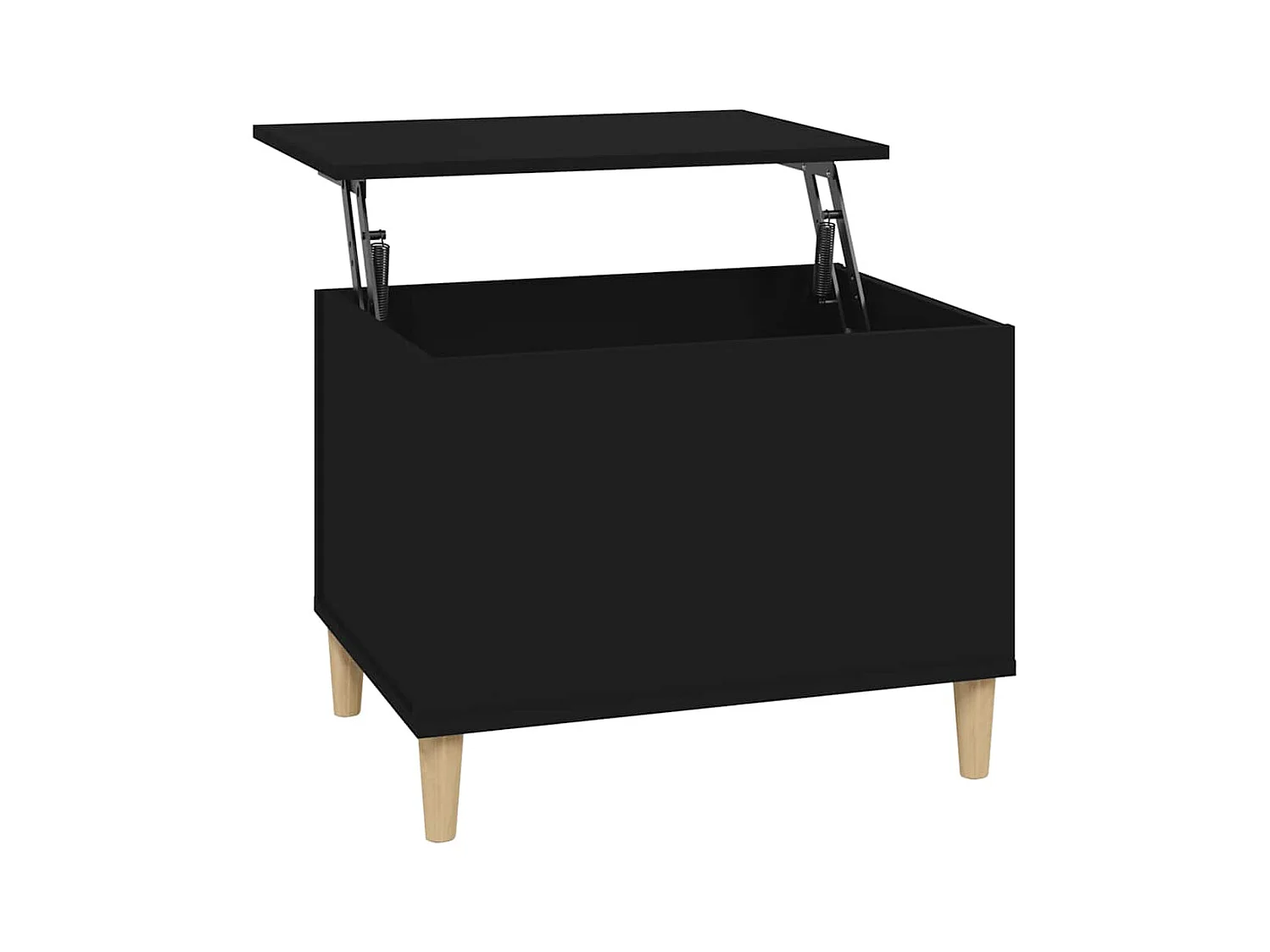 Table basse salon-Table d'appoint Noir 60x44,5x45 cm Bois d'ingénierie SHL68316