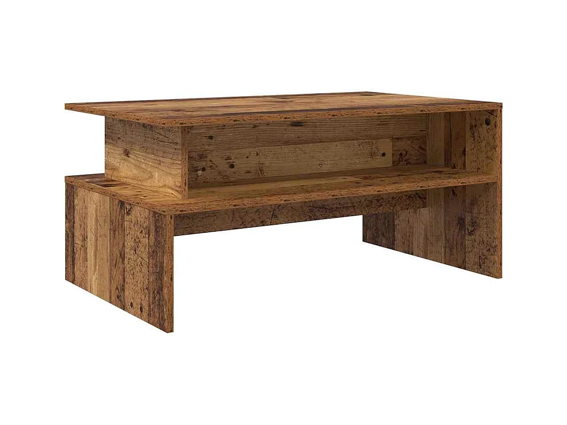 Table basse salon-Table d'appoint Vieux bois 90x55x42.5 cm Bois d'ingénierie SHL14607
