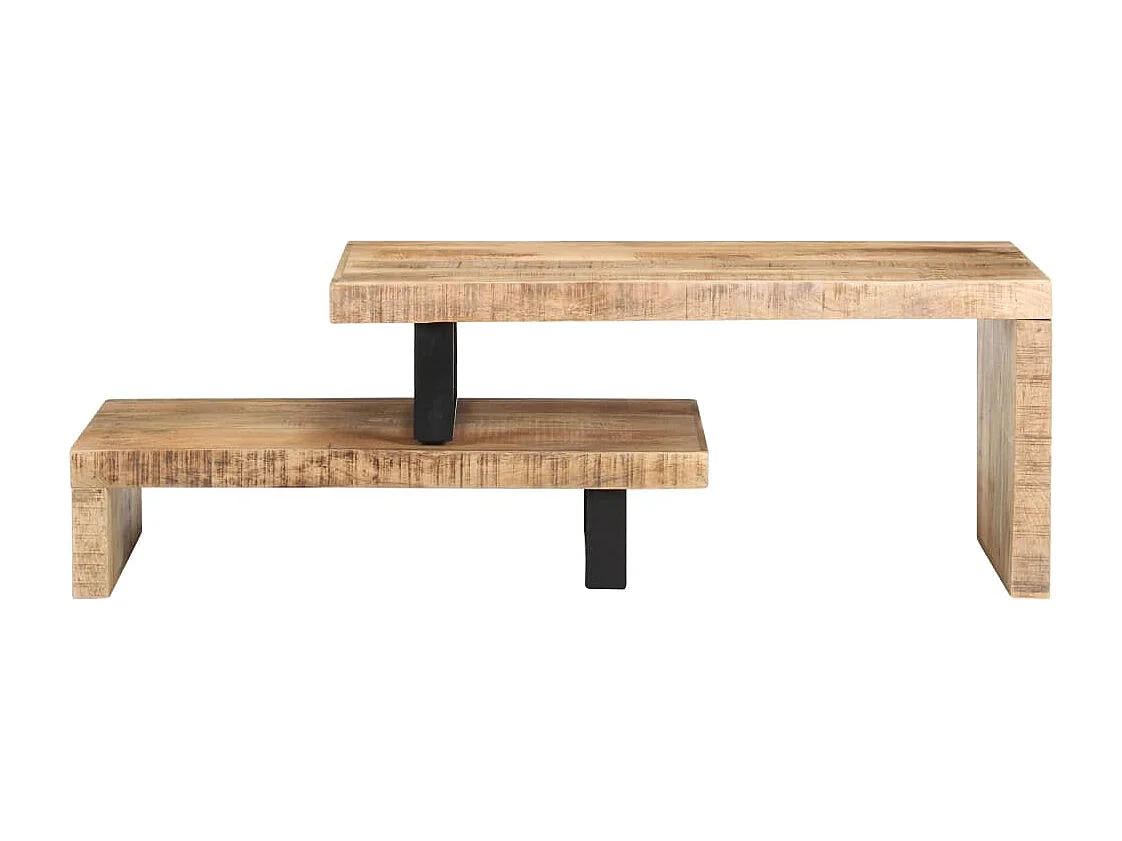 Couchtisch 2er Set-Beistelltisch Massivholz Mango SHL60464