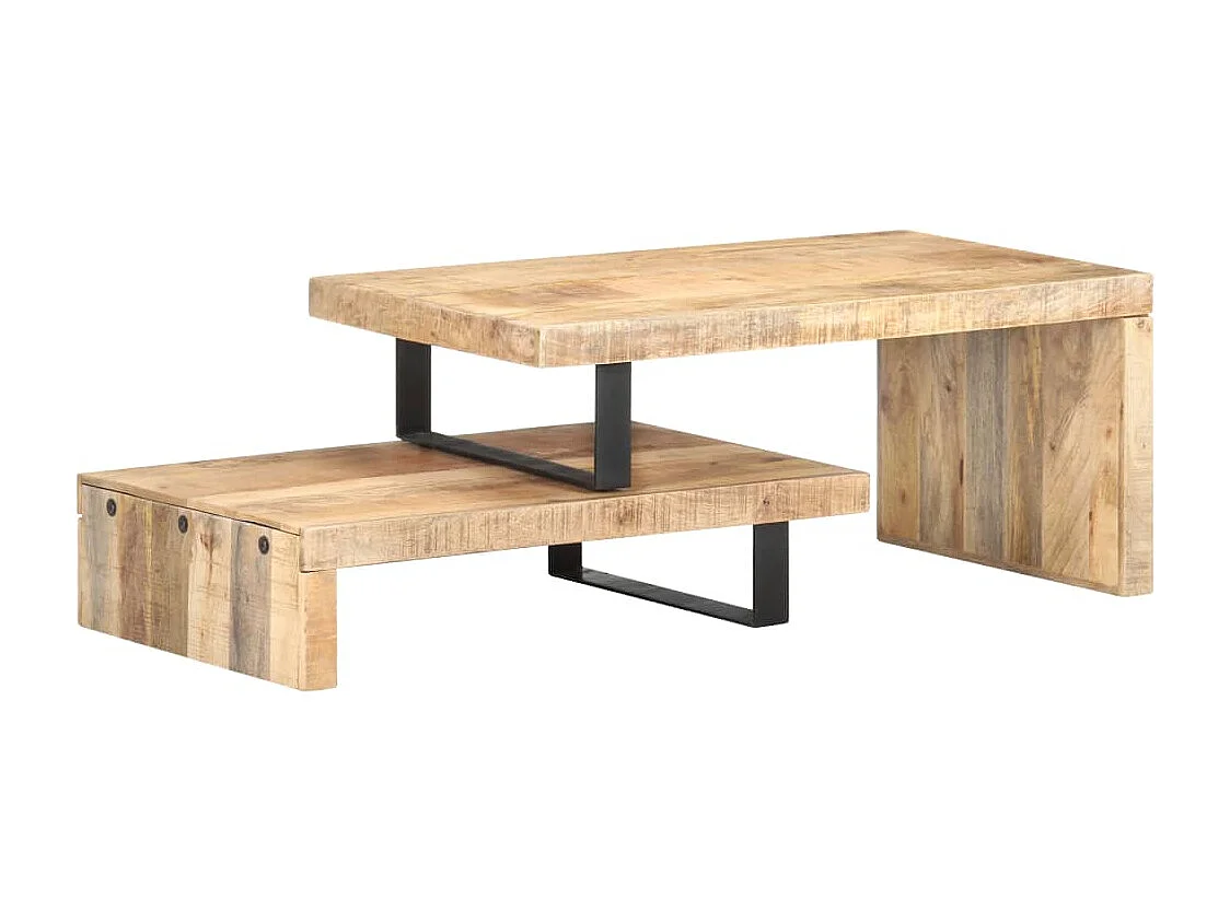 Couchtisch 2er Set-Beistelltisch Massivholz Mango SHL60464