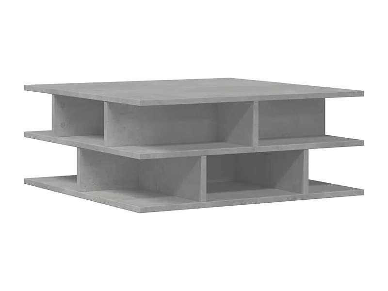 Mesa de centro-Mesa auxiliar de madera maciza de pino negro 55x55x30 cm SHL4847