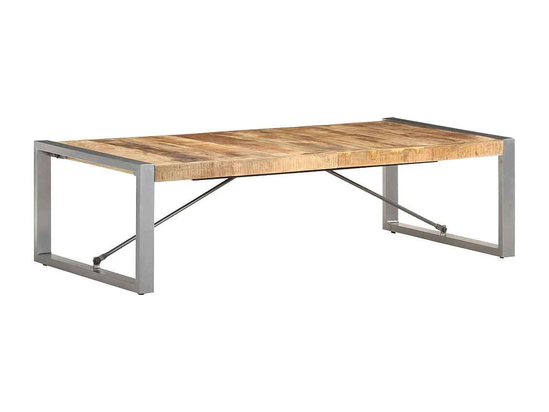 Table basse salon-Table d'appoint 140x70x40 cm Bois de manguier brut SHL9679