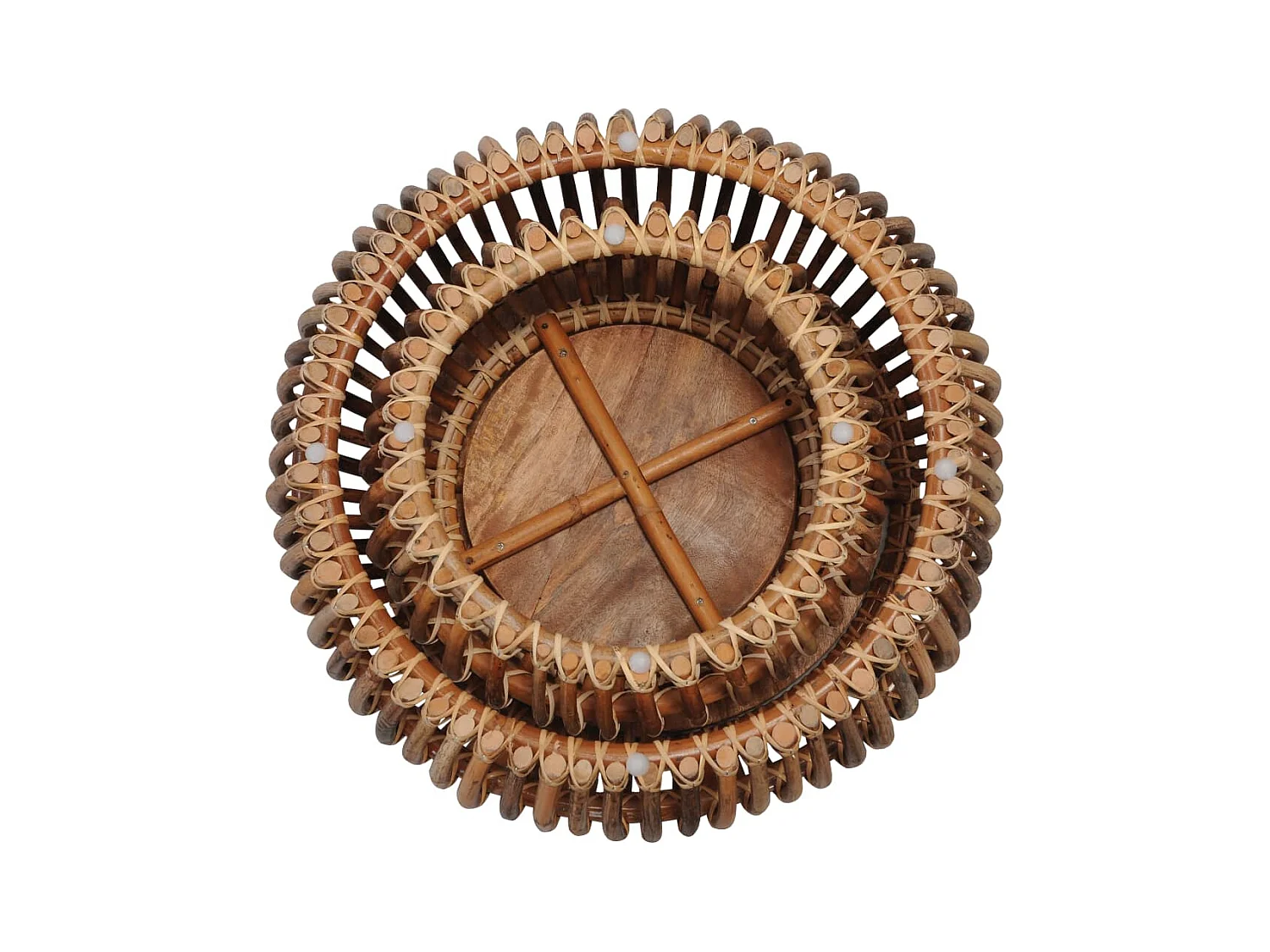 Tables basses-Table d'appoint 2 pcs Rotin naturel SHL19118