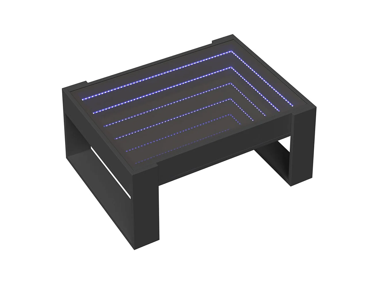 Mesa de centro-Mesa auxiliar madera de ingeniería gris hormigón 102x55x43 cm SHL2698