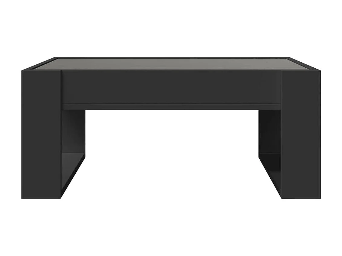 Mesa de centro-Mesa auxiliar madera de ingeniería gris hormigón 102x55x43 cm SHL2698