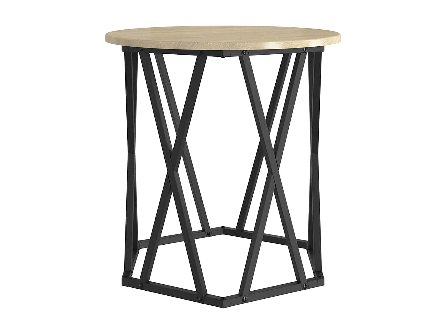 Mesa de centro-Mesa auxiliar-Mesita de centro madera ingeniería roble Sonoma 102x50,5x46,5 cm SHL3394