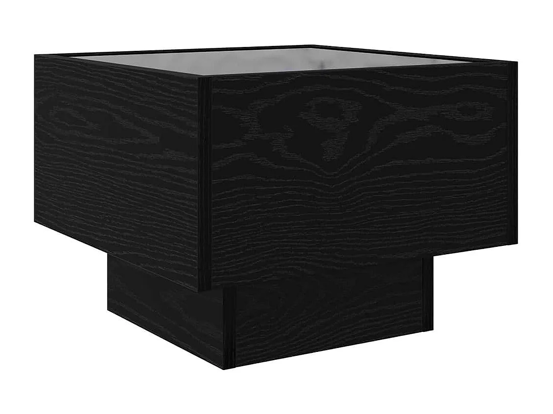 Table basse salon-Table d'appoint Chêne noir 40x40x30 cm Bois d'ingénierie SHL44402