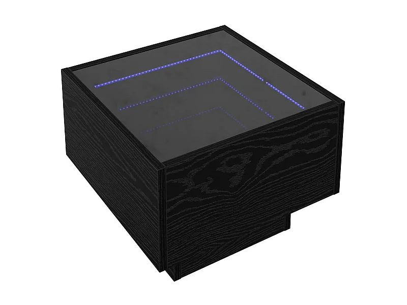 Table basse salon-Table d'appoint Chêne noir 40x40x30 cm Bois d'ingénierie SHL44402