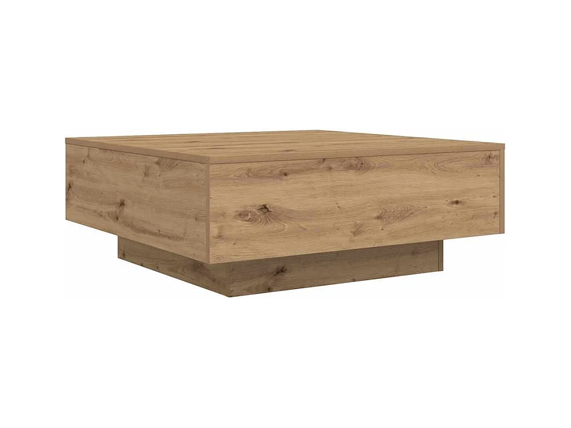 Mesa de centro-Mesa auxiliar-Mesita de centro madera contrachapada roble Sonoma 60x60x31,5 cm SHL2622
