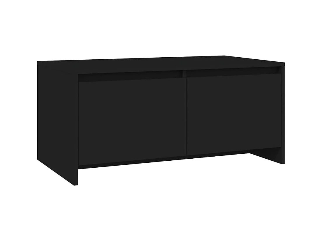 Table basse salon-Table d'appoint noir 90x50x41,5 cm bois d'ingénierie SHL94300