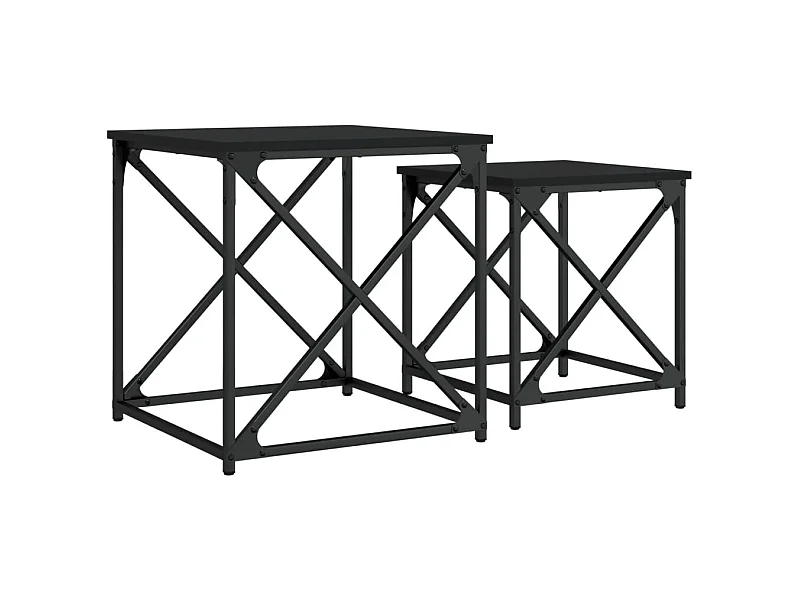 Mesa de centro-Mesa auxiliar de madera maciza de mango 80x50x40 cm SHL4431