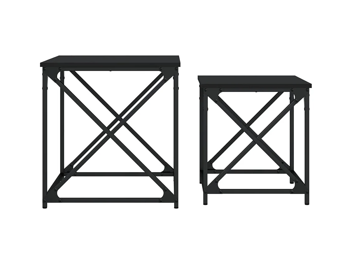 Mesa de centro-Mesa auxiliar de madera maciza de mango 80x50x40 cm SHL4431