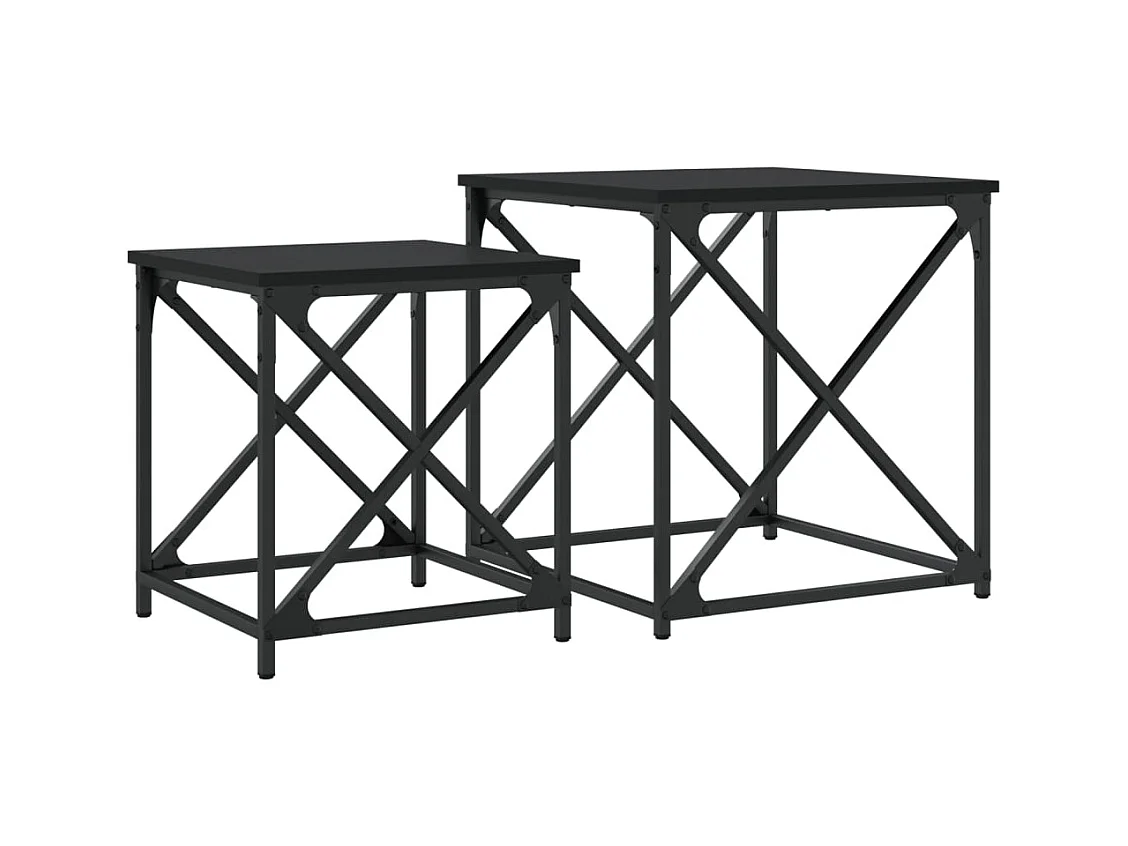 Mesa de centro-Mesa auxiliar de madera maciza de mango 80x50x40 cm SHL4431