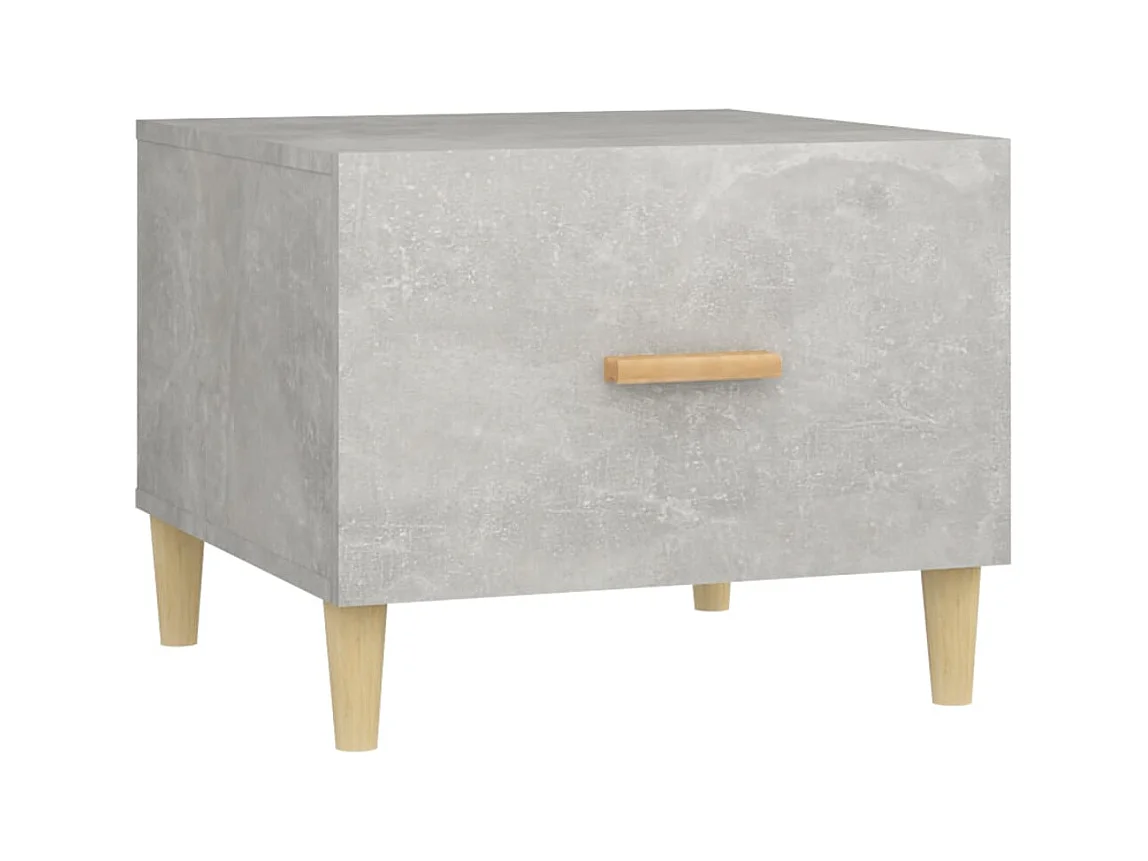 Table basse salon-Table d'appoint Gris béton 50x50x40 cm Bois d'ingénierie SHL92614