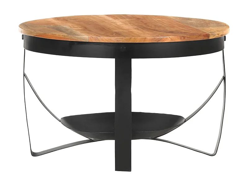 Mesa de centro | Mesa de café | Mesa auxiliar Roble negro 55x55x42 cm Madera contrachapada SHL3248