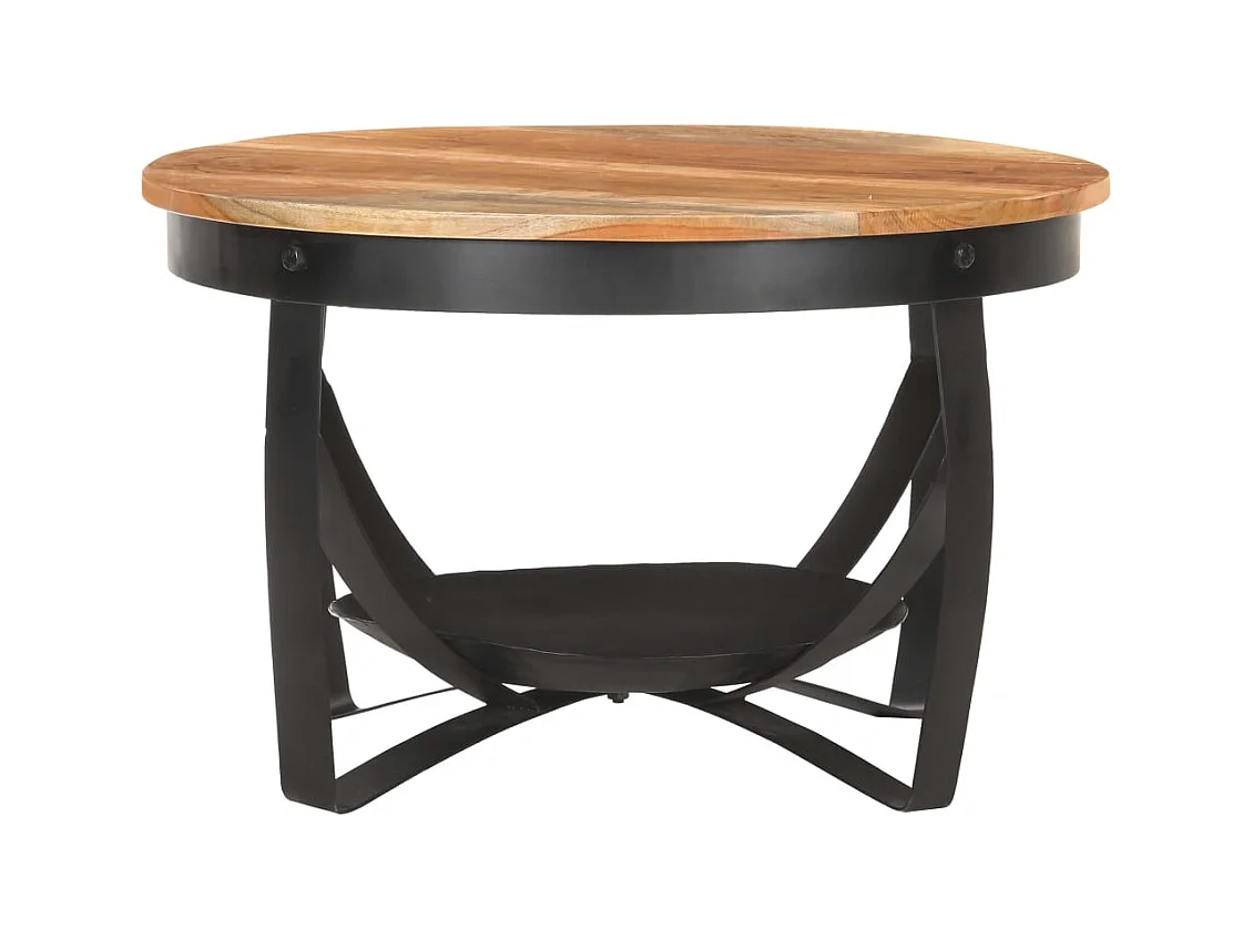 Mesa de centro | Mesa de café | Mesa auxiliar Roble negro 55x55x42 cm Madera contrachapada SHL3248
