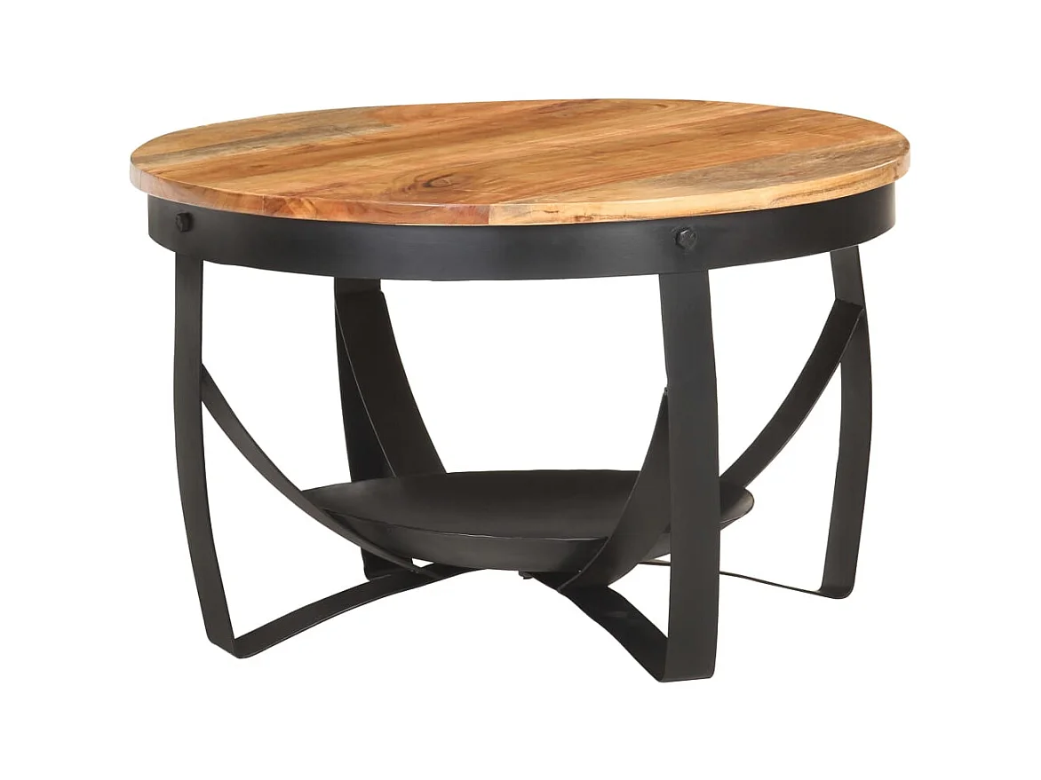 Mesa de centro | Mesa de café | Mesa auxiliar Roble negro 55x55x42 cm Madera contrachapada SHL3248