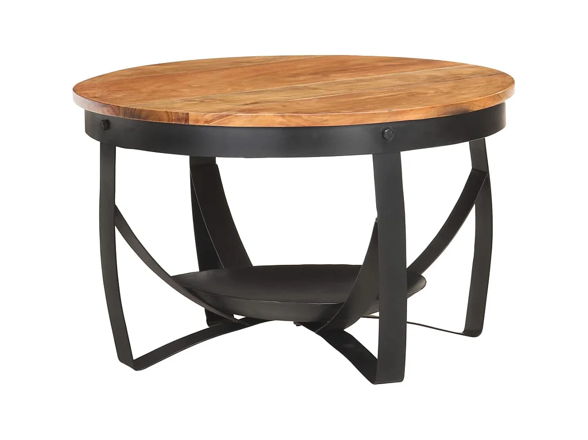 Mesa de centro | Mesa de café | Mesa auxiliar Roble negro 55x55x42 cm Madera contrachapada SHL3248