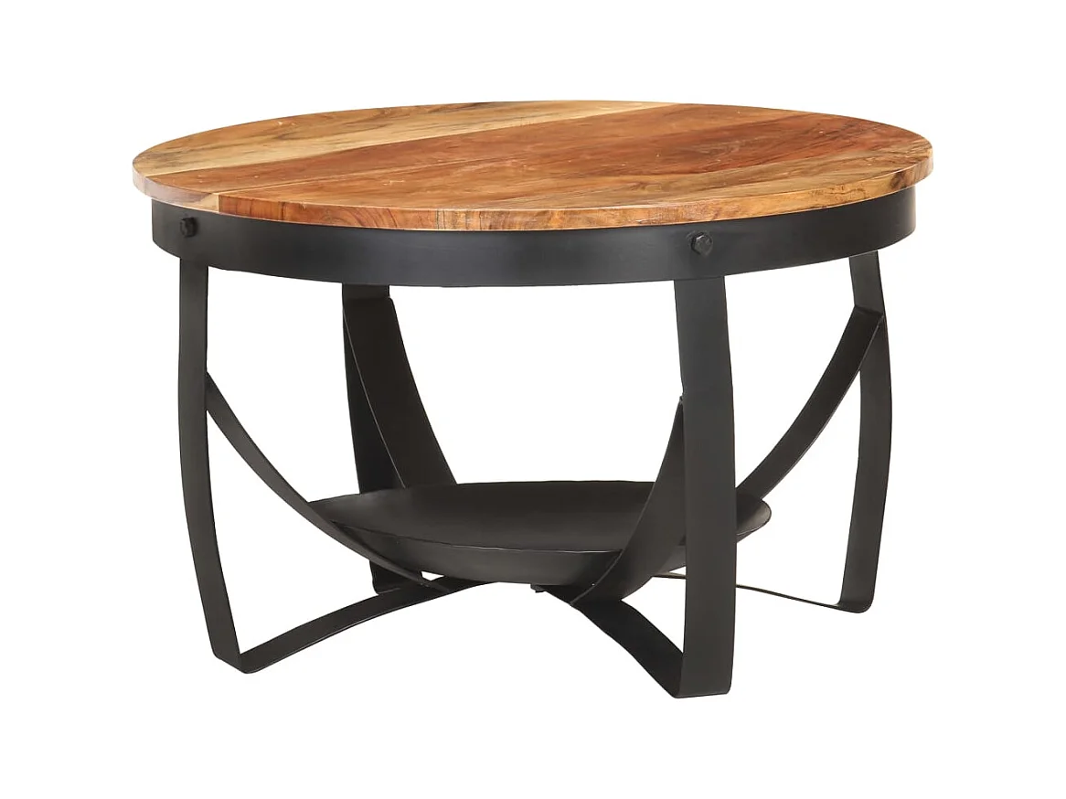 Mesa de centro | Mesa de café | Mesa auxiliar Roble negro 55x55x42 cm Madera contrachapada SHL3248