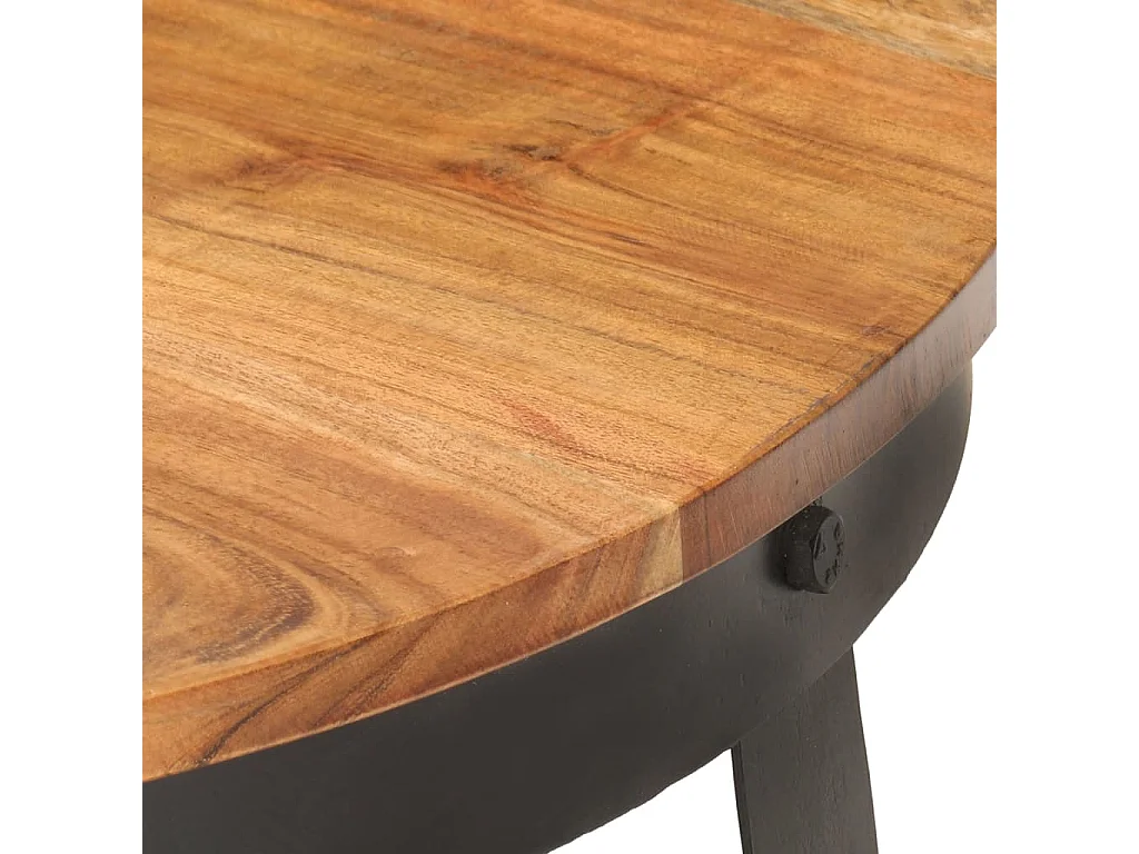 Couchtisch-Beistelltisch-Sofatisch Ø68x43 cm Massivholz Akazie SHL31341