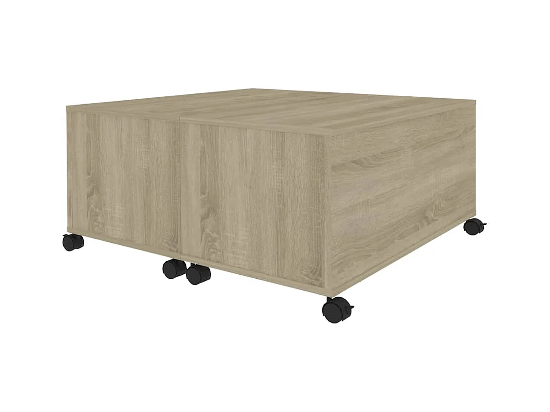 Table basse salon-Table d'appoint chêne sonoma 75x75x38 cm bois d'ingénierie SHL3279