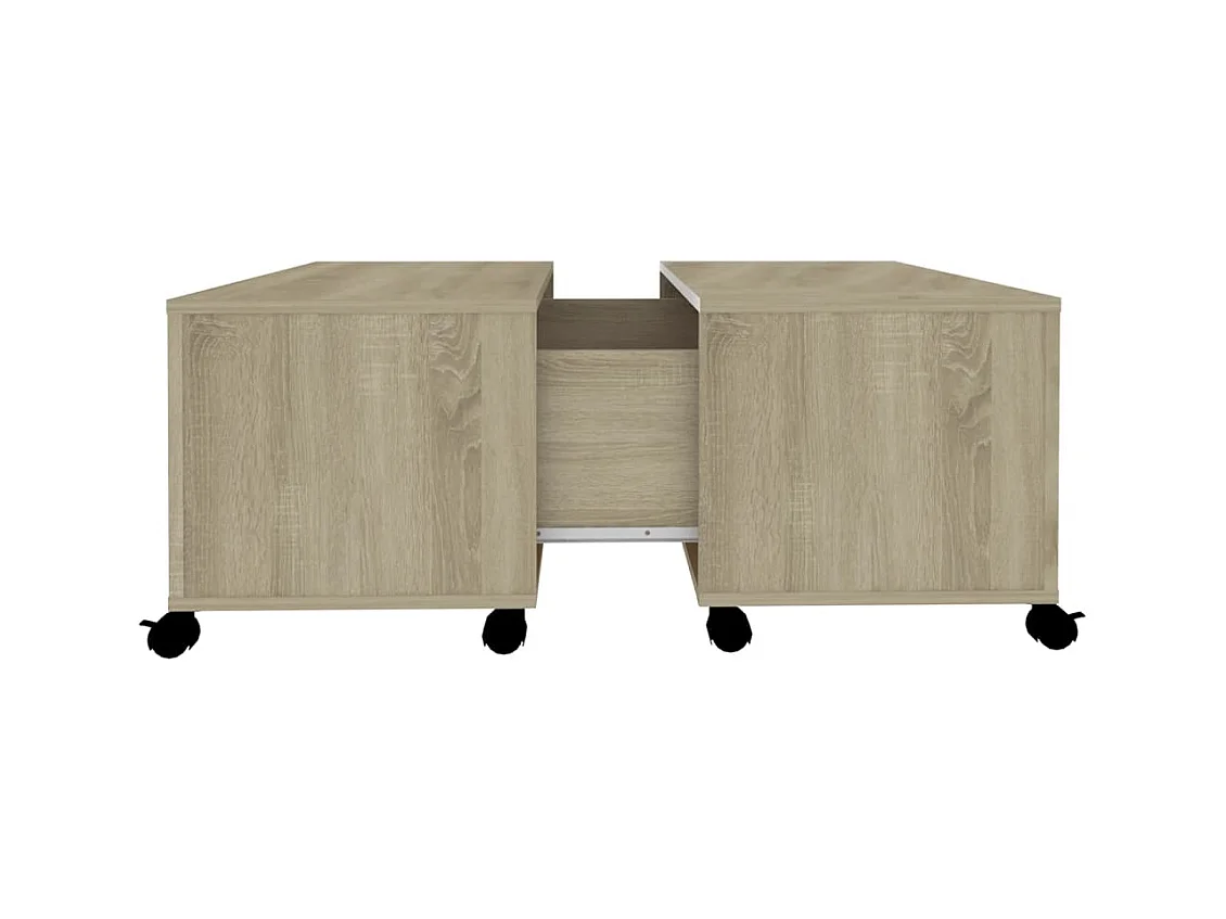 Table basse salon-Table d'appoint chêne sonoma 75x75x38 cm bois d'ingénierie SHL3279