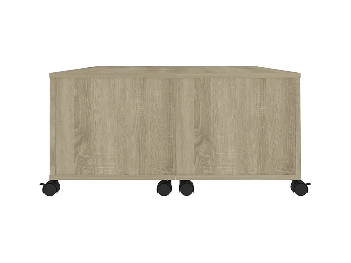 Table basse salon-Table d'appoint chêne sonoma 75x75x38 cm bois d'ingénierie SHL3279