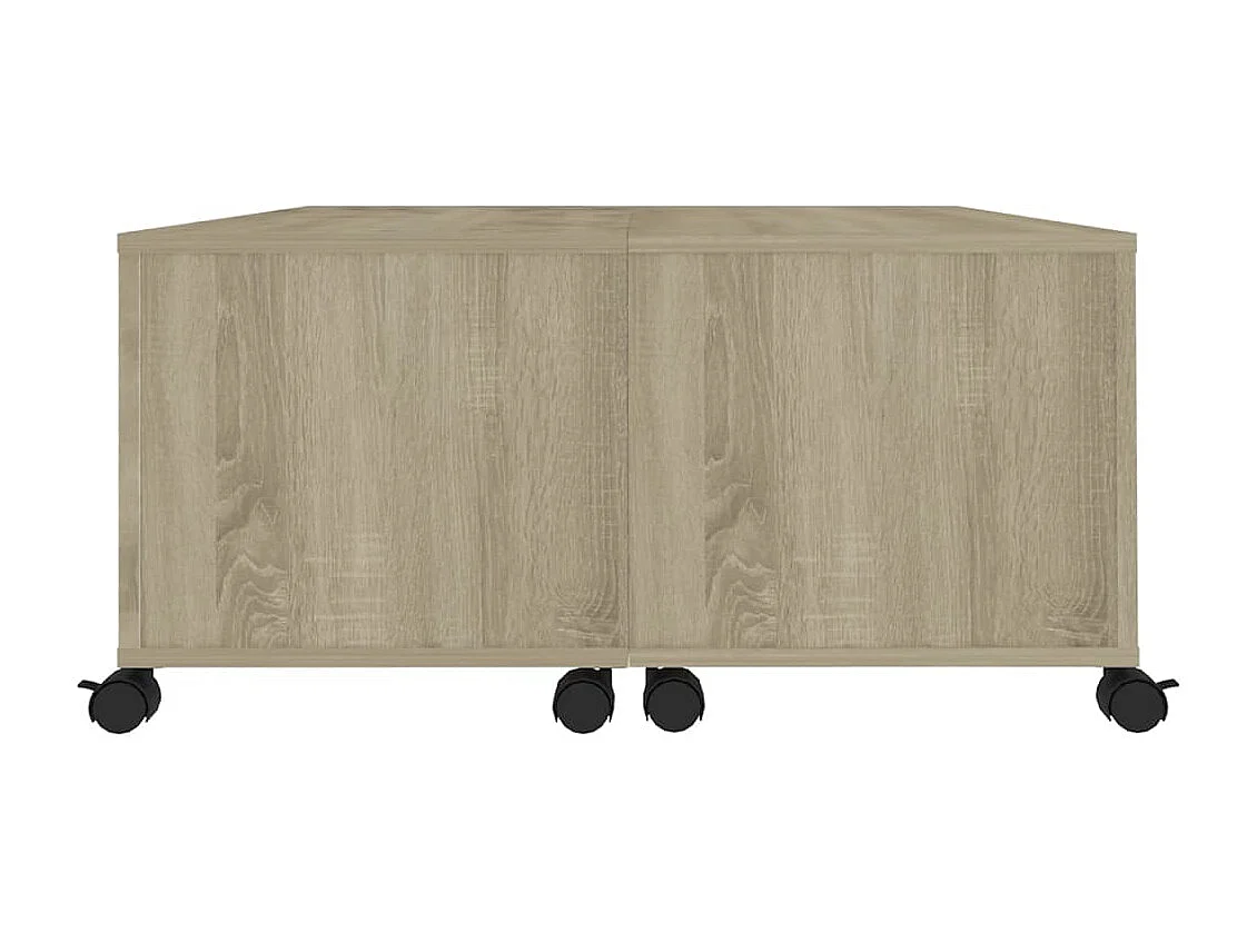 Salontafel | Woonkamertafel | Koffietafel 75x75x38 cm bewerkt hout sonoma eikenkleurig