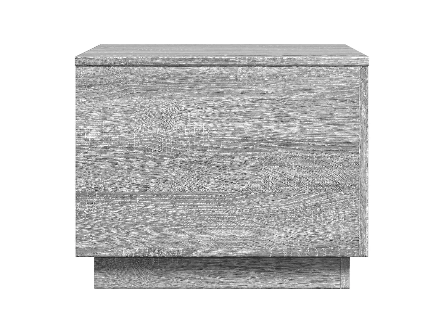 Table basse salon-Table d'appoint avec lumières LED sonoma gris 50x50x40 cm SHL28404