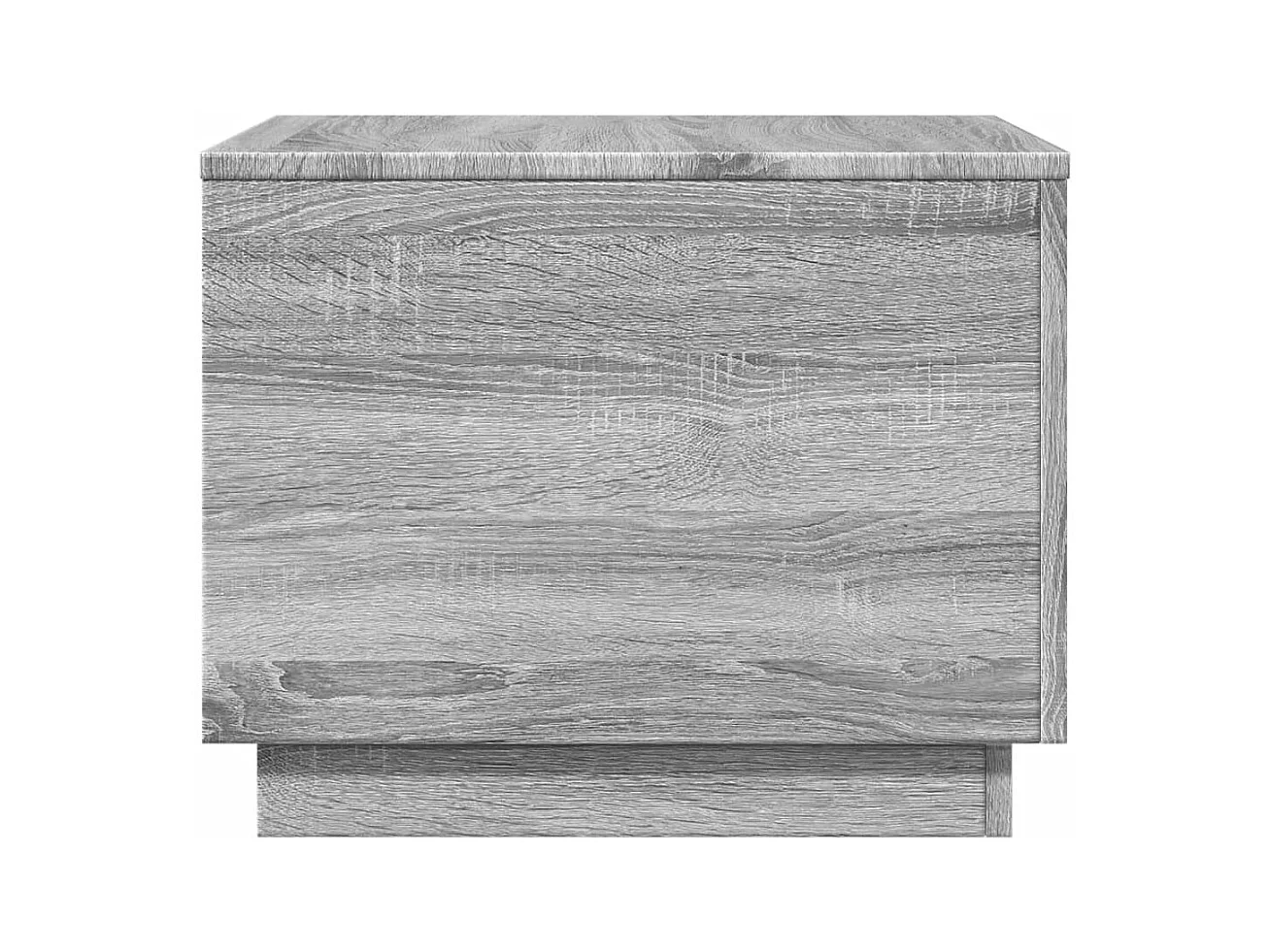 Table basse salon-Table d'appoint avec lumières LED sonoma gris 50x50x40 cm SHL28404