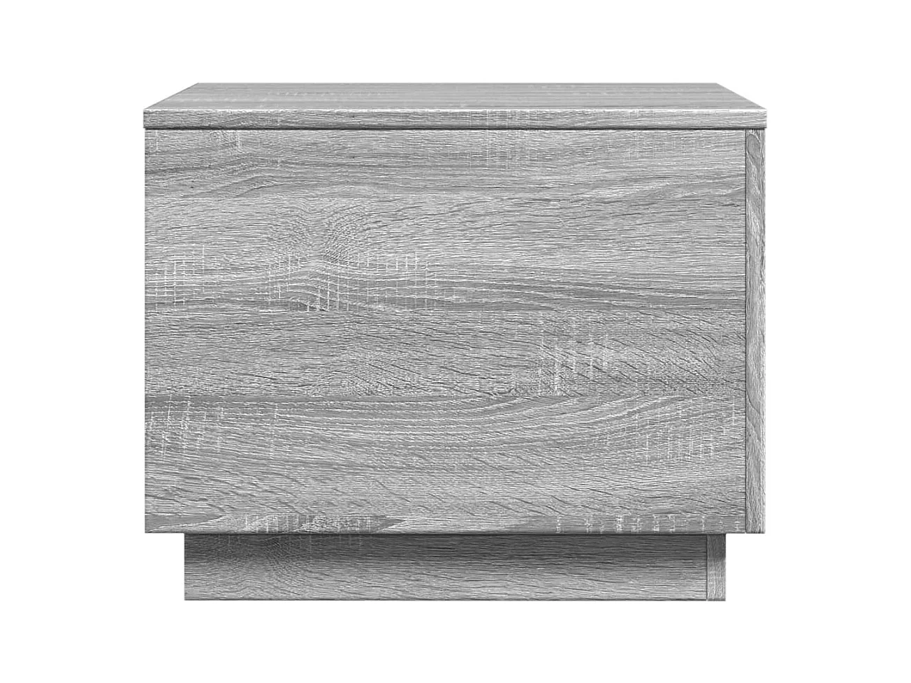 Table basse salon-Table d'appoint avec lumières LED sonoma gris 50x50x40 cm SHL28404