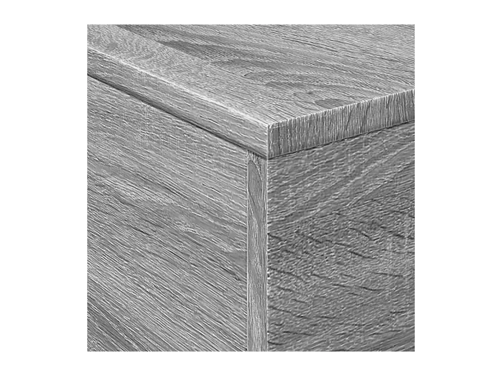 Table basse salon-Table d'appoint avec lumières LED sonoma gris 50x50x40 cm SHL28404