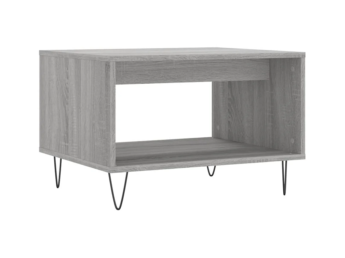 Table basse salon-Table d'appoint sonoma gris 60x50x40 cm bois d'ingénierie SHL90794
