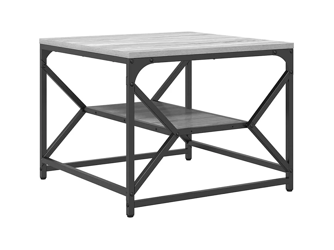 Mesa de centro | Mesa de apoio | Mesa de café Sonoma cinzento 51x50x40 cm