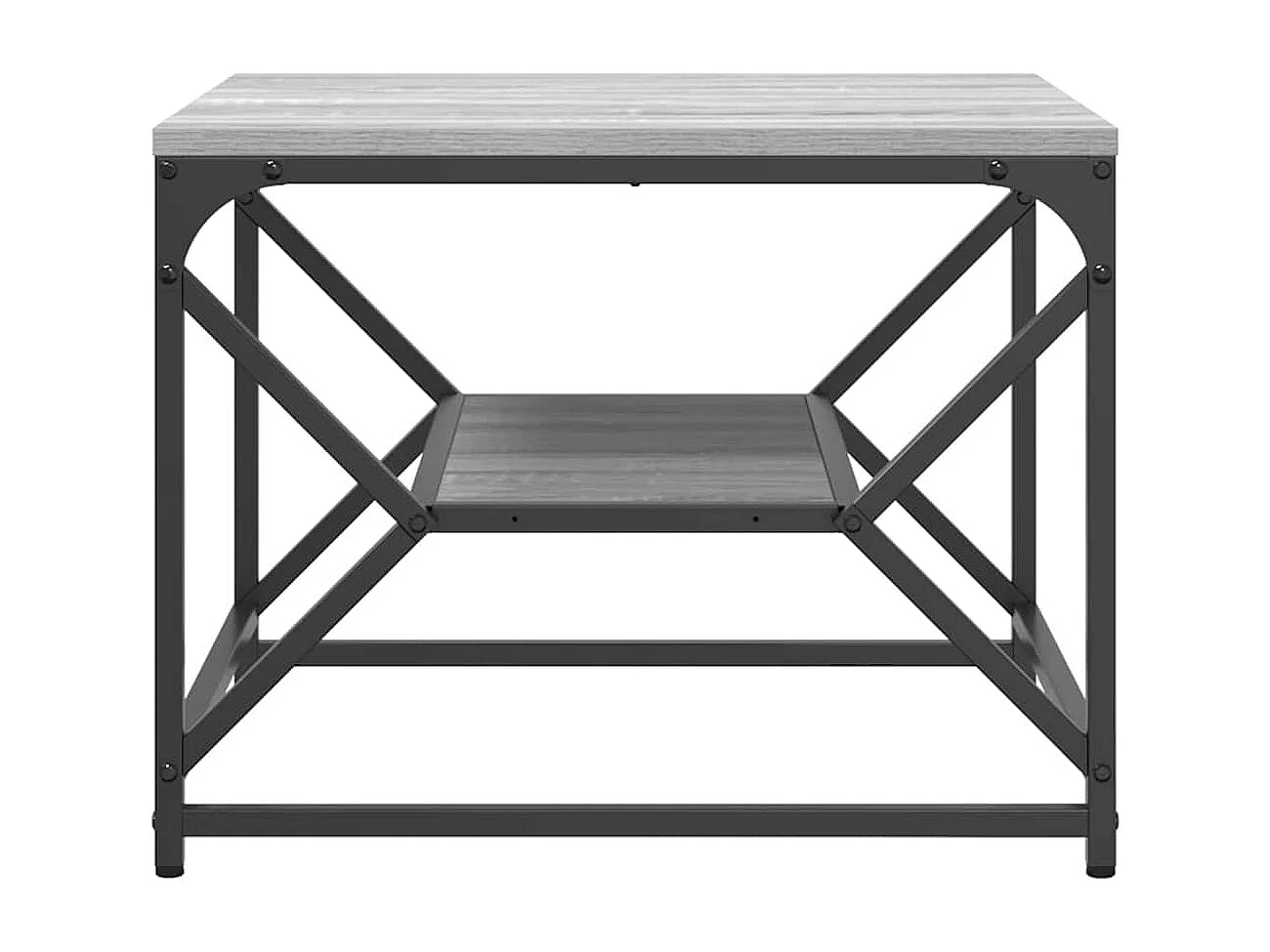 Couchtisch-Wohnzimmertisch-Beistelltische Graues Sonoma 51x50x40 cm SHL77434