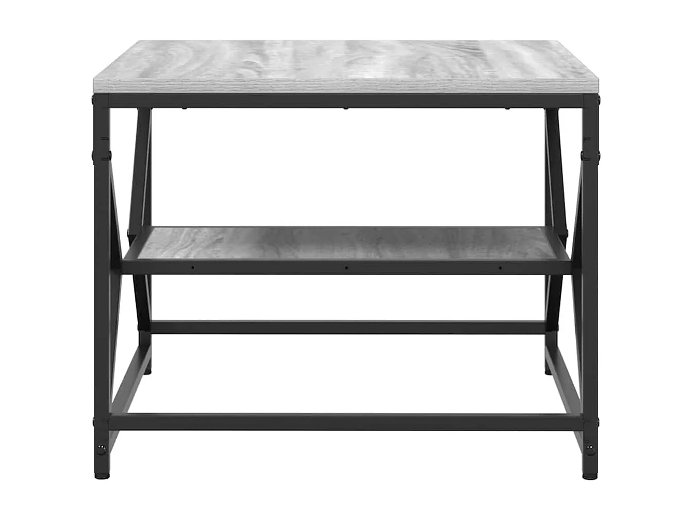 Couchtisch-Wohnzimmertisch-Beistelltische Graues Sonoma 51x50x40 cm SHL77434