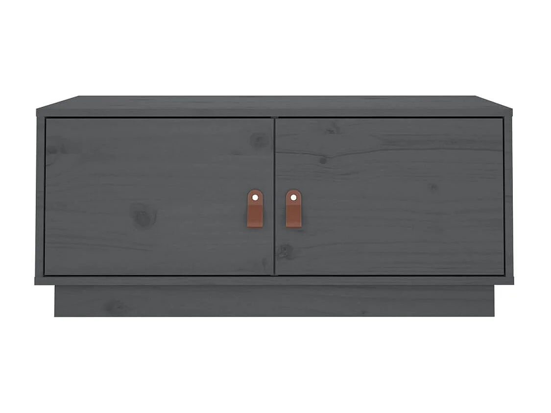 Couchtisch-Sofatisch-Beistelltische Grau 80x50x35 cm Massivholz Kiefer SHL24662