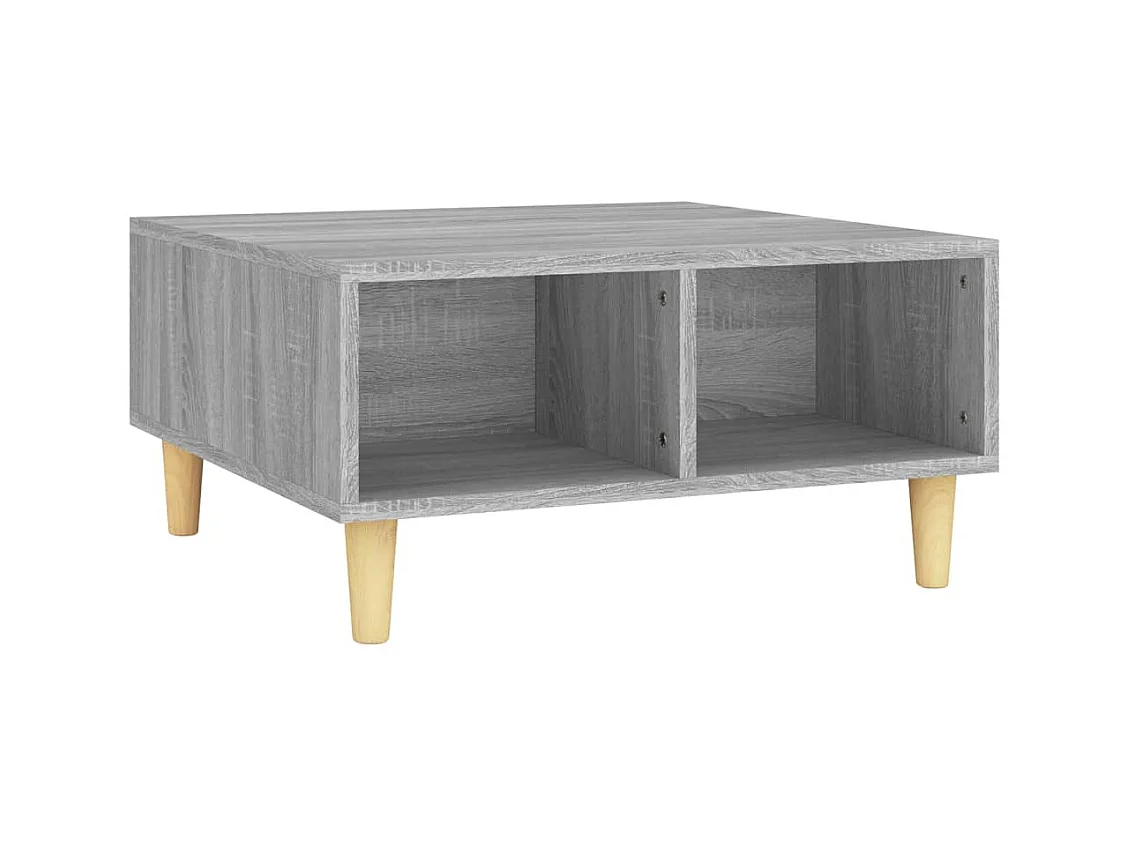 Table basse salon-Table d'appoint sonoma gris 60x60x30 cm bois d'ingénierie SHL55346