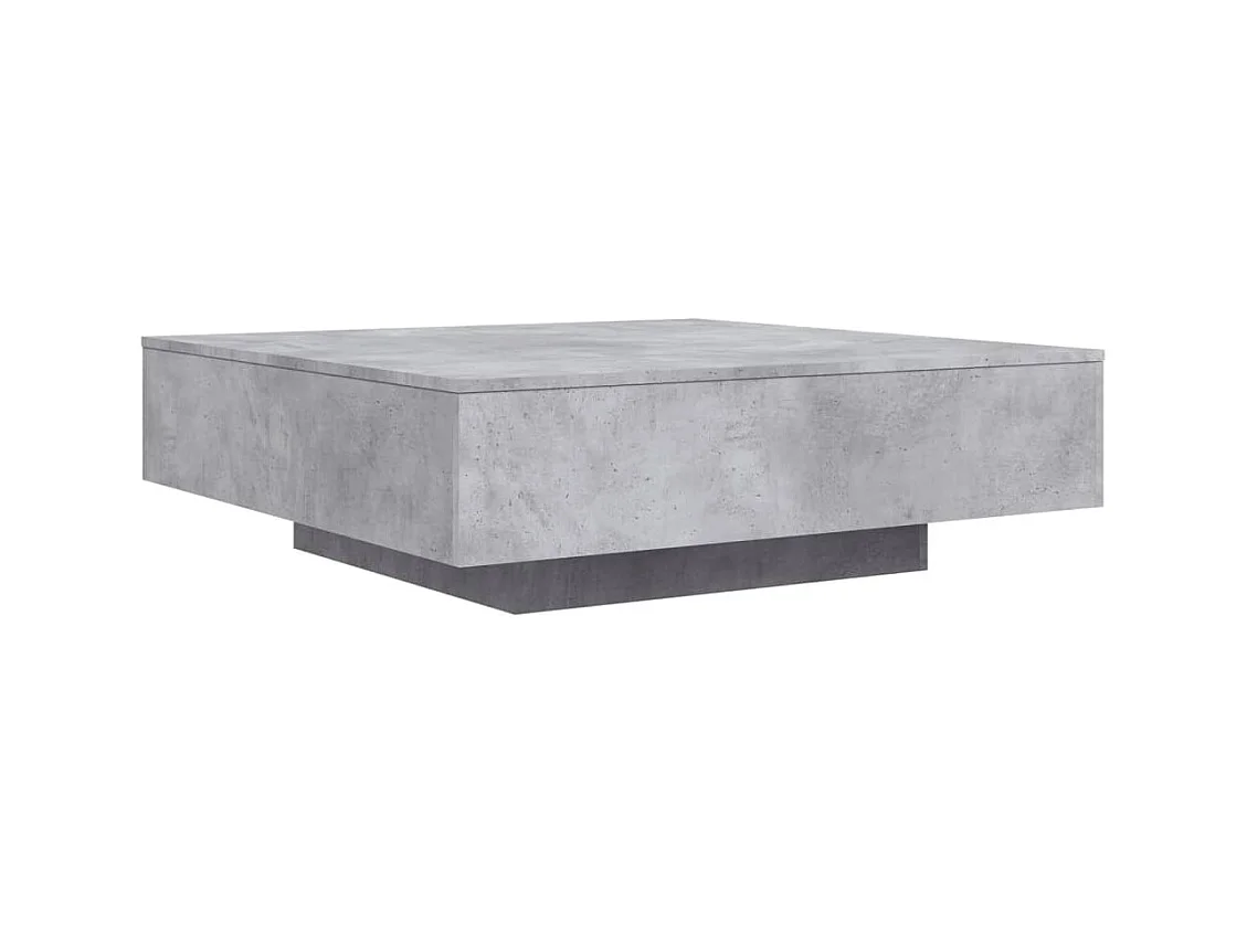 Table basse salon-Table d'appoint gris béton 100x100x31 cm bois d'ingénierie SHL6439