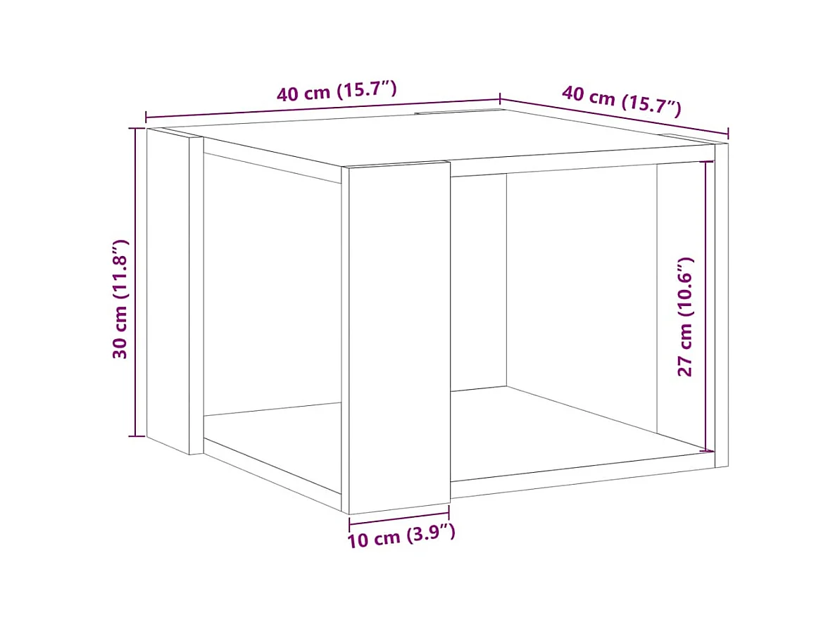 Mesa de centro-Mesa auxiliar negra con vidrio de mármol blanco 100x50x35 cm SHL2820