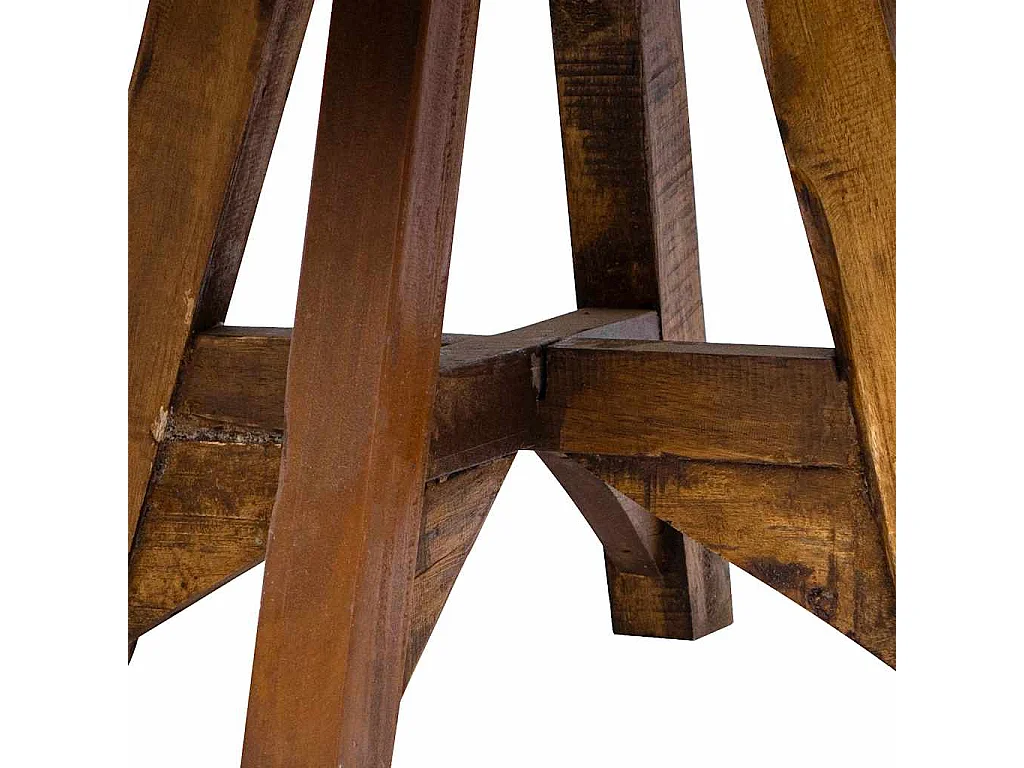 Salontafel | Woonkamertafel | Koffietafel 60x45 cm gemengd gerecycled hout zilver